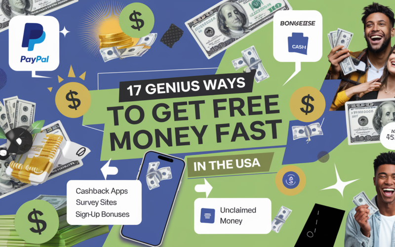 “17 Genius Ways to Get Free Cash Fast in the USA – No Scams, Just Real Cash!”