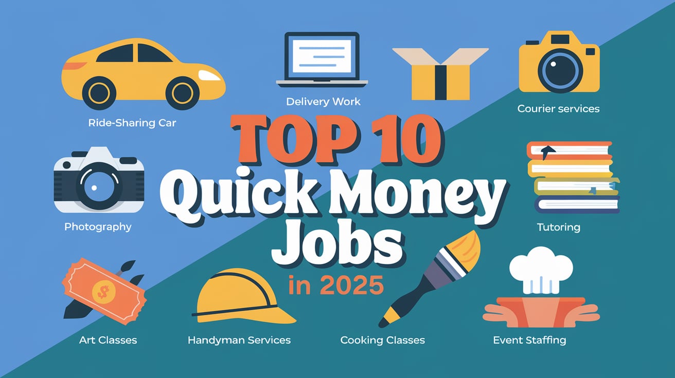 “10 Best Quick Money Jobs in the USA: Fast Ways to Earn Cash in 2025”