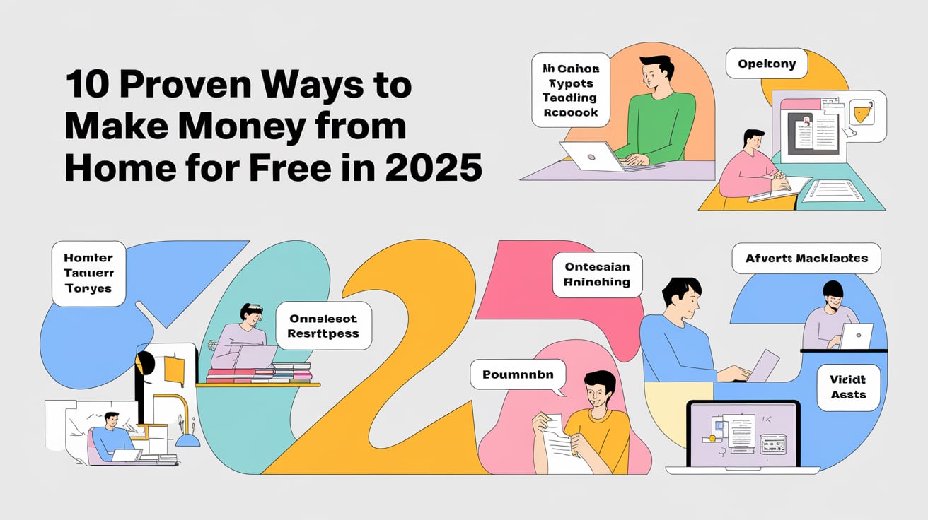 “10 Proven Ways to Make Money from Home for Free in 2025 – No Investment Required!”