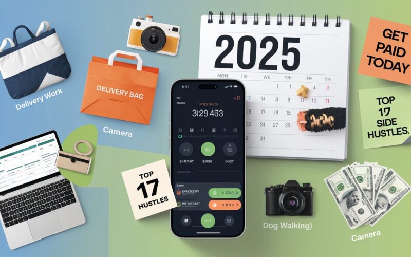 “Get Paid Today: Top 17 Daily Side Hustles That Really Work in 2025”
